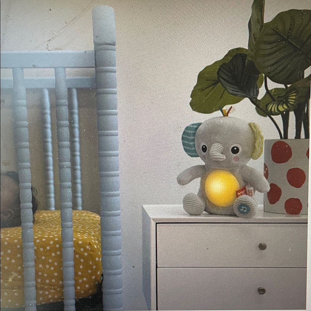 Bright Starts Hug-a-Bye Baby Elephant Stuffed Animal Musical Toy - Picture 4 of 4